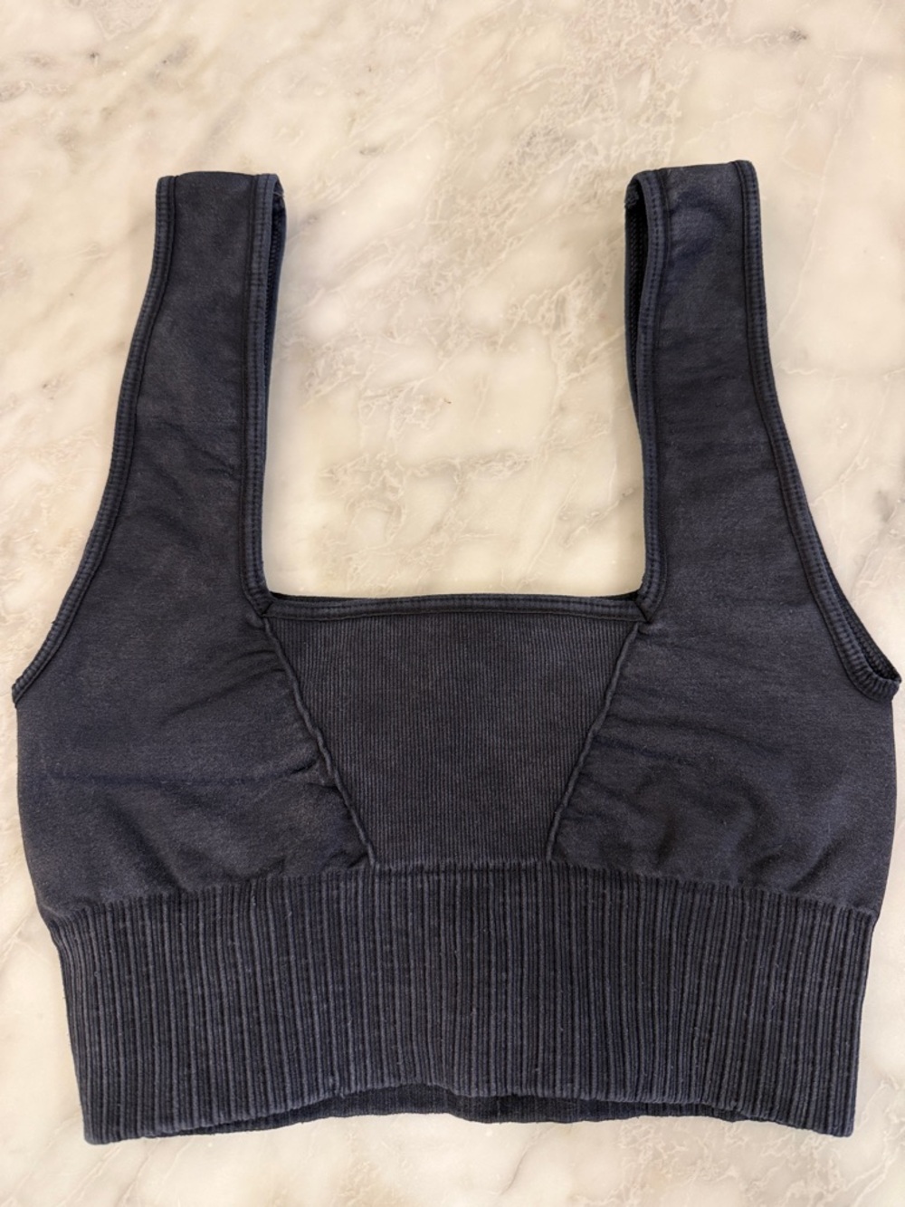 FP Movement by Free People Ribbed Seamless Bralette - Navy